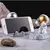 Decoração de mesa de escritório estilo nórdico astronautas suporte do telefo