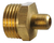 Buje Tuerca Reduccion De Bronce Macho 1/2 Macho 3/8 Pestaña - comprar online