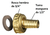 Conector Alargue Unión Toma Manguera 1/2 Bronce Cromado - comprar online