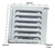Reja Rejilla Ventilacion 15,5 Cm Acero Inoxidable C/ Agujero - comprar online