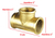 Union Tee De Bronce Roscado Hembra De 1 Pulgada Para Agua - comprar online