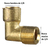 Codo Reduccion De Bronce 1/8 Hembra A 1/4 Macho Para Virola - comprar online