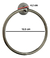 Aro Toallero Accesorio Metalico Bronce Cromado Para Baño - comprar online