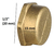 Tapon Hembra De 1/2 Bronce Roscado Repuesto Packx10 Unid - comprar online