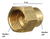 Cupla De Reduccion De Bronce De 1/4 A 1/8 Pack X5 Unidades - comprar online