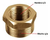 Buje Reduccion Rosca Macho 3/4 Hembra 1/2 Bronce Roscado - comprar online