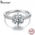 Imagem do Encanto Floral – Anel Moissanite Redondo em Prata 925