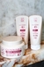 Conjunto de produtos da linha Cronológica 4D, incluindo shampoo, condicionador e máscara hidratante.