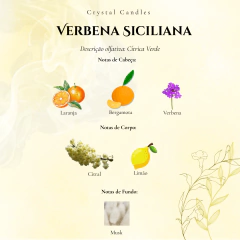 Clareza Natural – Vela Aromática de Verbena Sciliana 100g - comprar online
