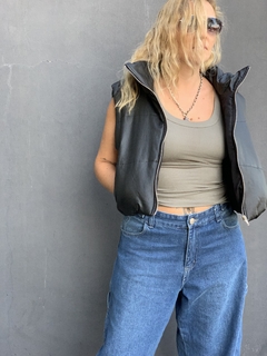 CHALECO PUFF LEATHER - comprar online