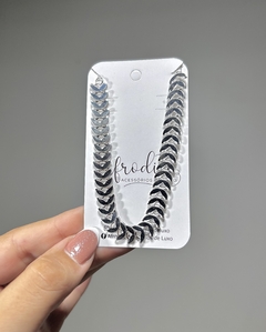 Pulseira escama prata