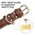 Collar de cuero personalizada para perro
