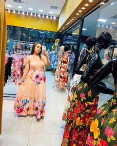 VESTIDO DUDA - ESTAMPA FLORAL ROSA na internet