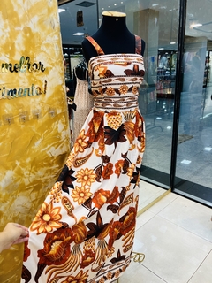 VESTIDO JOANA - ESTAMPA MIX BROWN - comprar online