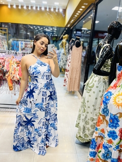 VESTIDO LUANA - ESTAMPA RIO DE JANEIRO - Exception Store | Roupas Femininas Estampadas e Lisas: Conforto e Elegância.