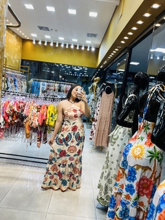 VESTIDO LUANA - ESTAMPA FLORES EM VIDA na internet