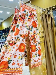 CALÇA PANTALONA - ESTAMPA PASSAROS