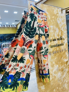 CALÇA PANTALONA - ESTAMPA VERANEIO - comprar online