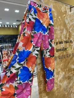 CALÇA PANTALONA - ESTAMPA MUNDO VERÃO - comprar online
