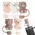 Capa de Palha para Stanley Cup, Adequado para Teddy Bear, Plug de Silicone, Fofo na internet