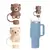 Imagem do Capa de Palha para Stanley Cup, Adequado para Teddy Bear, Plug de Silicone, Fofo