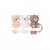 Capa de Palha para Stanley Cup, Adequado para Teddy Bear, Plug de Silicone, Fofo
