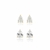 KIT 2 PARES DE BRINCO GOTA DE ZIRCÔNIA BRANCA - BANHO OURO 18K - comprar online
