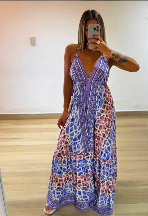 Vestido Largo de Seda - comprar online