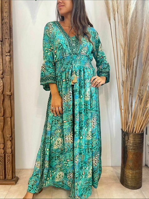 Vestido Largo de seda