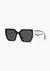 Prada PR 15WS 09Q5S0 54 - Preto/Talco na internet