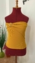 BLUSA MOSTARDA EM RIBANA COM FIVELA - comprar online