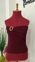 BLUSA VINHO EM RIBANA COM FIVELA na internet