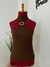 BLUSA MARROM GOLA ALTA COM FIVELA