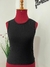 BLUSA REGATA EM RIBANA CANELADA PRETA