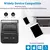 Mini impressora térmica portátil de 58mm, impressora de recibos sem fio USB, s