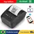 Mini impressora térmica portátil de 58mm, impressora de recibos sem fio USB, s