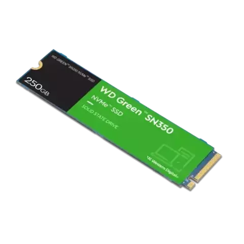 Disco SSD WD 250GB Green SN350 NVMe gen3 2400MB/S - comprar online