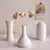 Nordic Bloom – Vaso Decorativo de Cerâmica Branco - Volatto Home