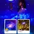 Luminária de Estrelinhas e de Galáxias - 7 Modos em LED 360°