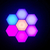 Imagem do Luminária Hexagonal LED de Parede RGB