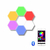 Luminária Hexagonal LED de Parede RGB - Victally