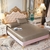 Conjunto LuxPink - Jogo de Lençol em Seda Cetim + Fronhas - Victally