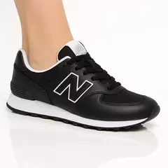 New Balance 574 Black & White (Cuero) Â® 4,9 ⭐⭐⭐⭐⭐ (63) en internet