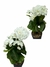 Planta con flores artificiales - El capricho envases