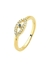 Anel Olho Grego Cravejado | Banhado a Ouro - comprar online