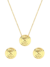 Conjunto Espiral M | Banhado a Ouro