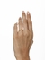 Anel V Detalhe Incolor | Banhado a Ouro - comprar online