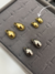Brinco Gota Abaulada M | Banhado a Ouro - comprar online