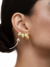 Brinco Gota Abaulada P | Banhado a Ouro - comprar online