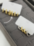 Trio de Argolas Texturizadas | Banhado a Ouro - comprar online